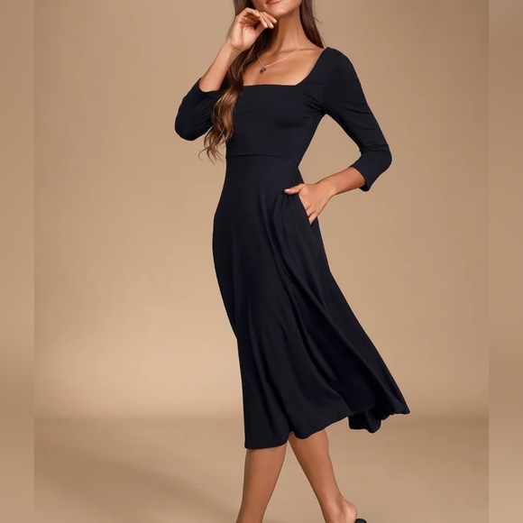 Lulu's Smooth Talker Dress SzL - Picture 2 of 10